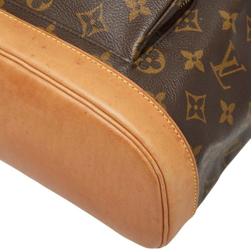 LOUIS VUITTON Brown Monogram Leather Backpack - Picture 4 of 12